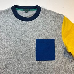 J CREW Oarsman Vintage Colorblock Style T SHIRT Sz Mens L