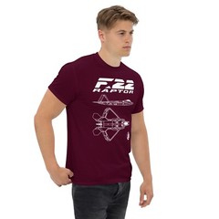 F-22 Raptor Fighter Jet Aviation Design Shirt Military Aircraft
