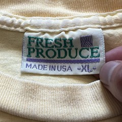 Vintage 90s Monterey California Art Nature T-Shirt XL Yellow Made In USA 1990s