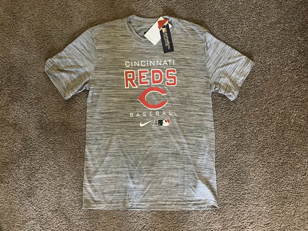 Cincinnati Reds Nike Grey Dri-Fit MLB Baseball Shirt – Size Men’s Medium