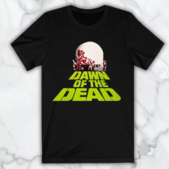 Dawn of The Dead Horror Movie Men’s Black Graphic T Shirt Freeships