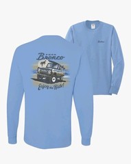 Classic Vintage Ford Bronco Enjoy the Ride Cars and Trucks Men Long Sleeve Shirt