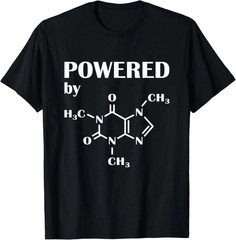 Powered By Coffee Chemistry Molecule Coffee Lovers T-shirt, Friends Gift