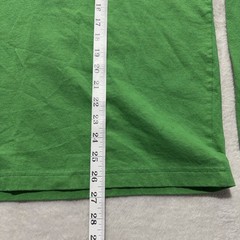 Apple Employee Long Sleeve T-Shirt Men L Green 100% Recycled Cotton Apple Logo