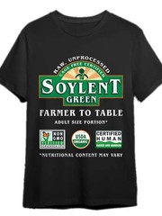Ultra-Soft Soylent Green Farmer to Table – Creative Print T-Shirt, Comfort-Fit
