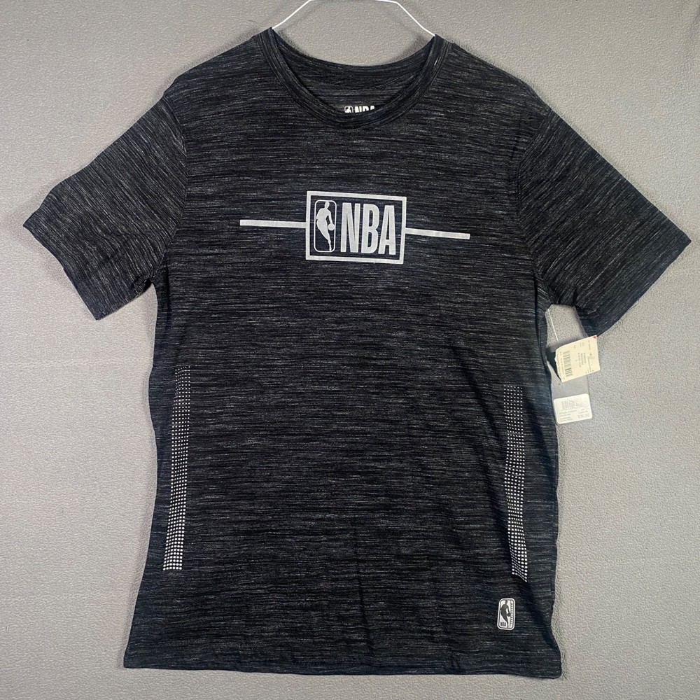 NBA Basketball Shirt Adult Large Gray Mens L Gray Crew Neck Tee NWT