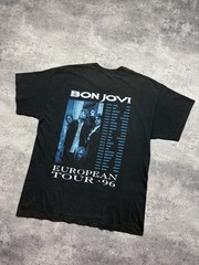 Vintage 1996 Bon Jovi These Days Rare Tour T-Shirt Single Stitch Black Size XL