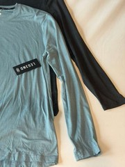 LEG3ND Men’s Athletic Long Sleeve T-Shirt 2-Pack Size Medium Wicking Stretch NEW