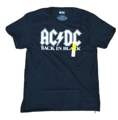 NEW AC/DC Men’s Back In Black T-shirt Tee Size Large