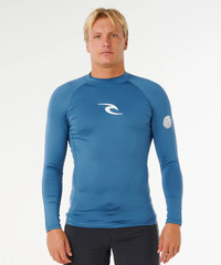 Rip Curl Waves UPF Performance Longsleeve Rashguard Bluefin