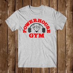 Powerhouse Gym Men’s Grey T-Shirt Size S-5XL