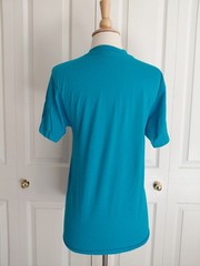Vintage 1980s Over The Hill Blue Cotton T Shirt Single Stitch Small