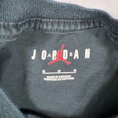 Air Jordan Flight T Shirt Mens Medium Black Cotton Jumpman Logo Straight Hem