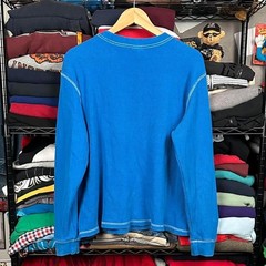 Y2K Alab Zumiez Blue Skater JNCO Style Long Sleeve Thermal Size XL