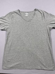 Duluth Shirt Mens 2XL Gray V Neck Short Sleeve Classic Work Wear Knit EUC