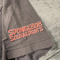 Vintage Nickelodeon T-Shirt Mens XL Gray SpongeBob SquarePants The Krusty Krew