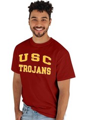 Blue 84 Mens Usc Trojans T-Shirt Arched Team Color Team Color X-Large