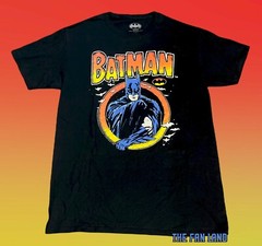 New DC Comics Batman Classic Cartoon Vintage Black Mens T-Shirt