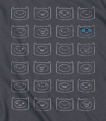 Adventure Time “Finn Faces” T-Shirt – Regular or Tank – to 5X