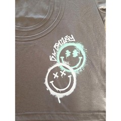 The Smiley Company Men’s Size L Relaxed Fit Smiley Face T Shirt Brown