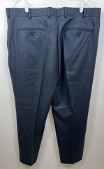 NWT Stafford Men’s 42 x 30 Classic Fit Flat Front Blue Travel Trouser Pants $70