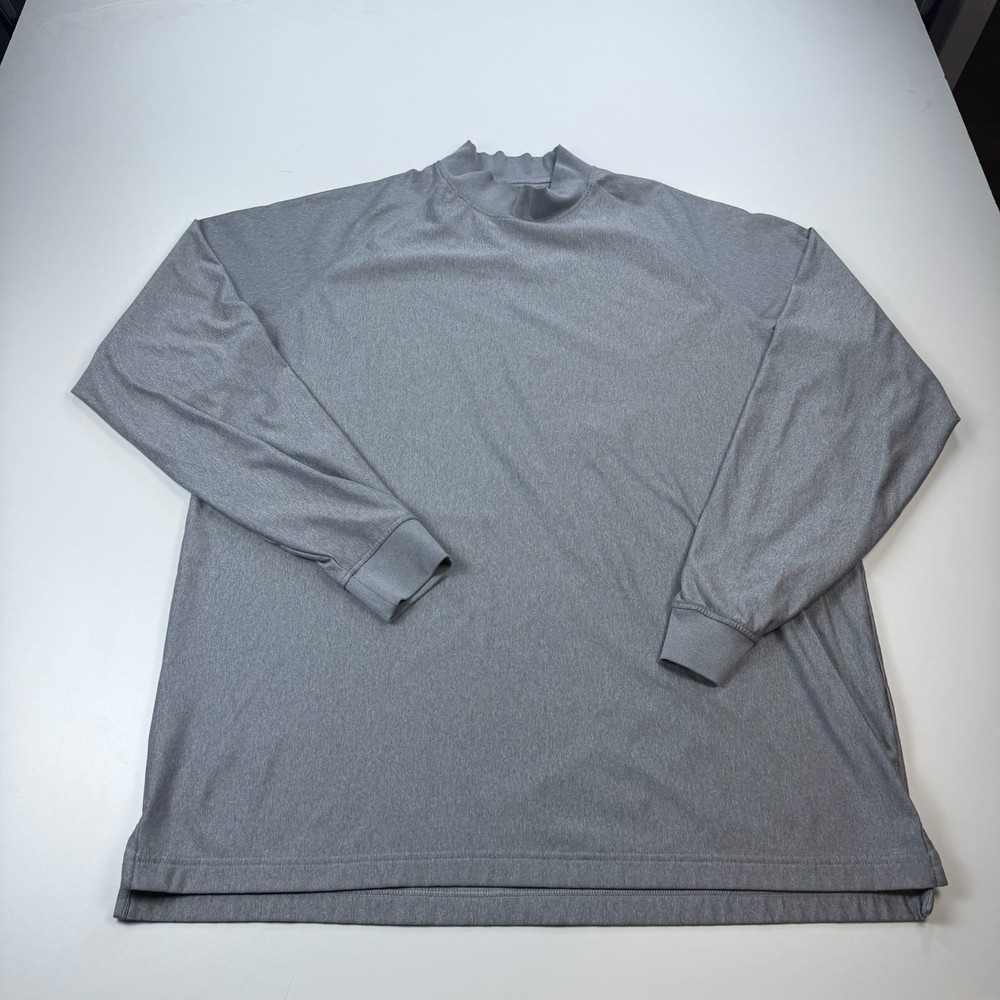 Footjoy Shirt Mens Extra Large XL Gray Turtle Neck Lightweight Stretch Golf