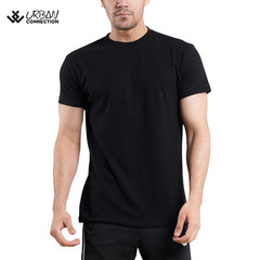 Pack of 12 Shirts | Black Crew Round Neck T-Shirt | Urban Connection | Small-6XL