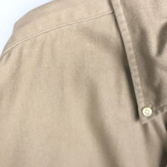 Ralph Lauren BLAKE Men’s XL Long Sleeve Button Down Cotton Shirt Beige Japan
