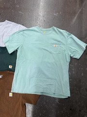 Lot Of 7 Carhartt Pocket T-Shirts Mens Large Loose Fit Mixed Colors Workwear