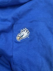 Johnnie O Tyler T Shirt Florida Gulf Coast Eagles Logo Pocket Blue Sz S NWT