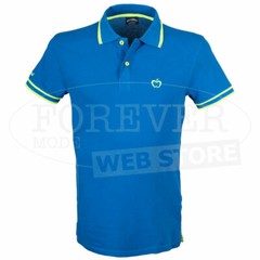 Men’s Pole Kisses Hugs with Logo Embroidered & Print Neck Edges Fluo Art