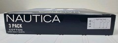 Nautica Mens 3 Pack White Cotton Crew Neck T-Shirts Size Small 34-36 New In Box