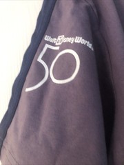 Walt Disney World 50th Anniversary Parks T-Shirt Size S Two-Tone Purple Blue