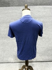 Original Penguin Shirt Mens Medium Blue Geometric Pocket Graphic T-Shirt Tee
