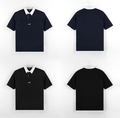 KITH Embroidered Patchwork Polo Shirt Men Summer Cool Casual Top