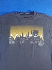 Vintage FRIENDS 1990s NBC TV Show Graphic T-Shirt Black Men’s XL