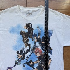 Y2K Kingdom Hearts Birth by Sleep Promo White T-Shirt Disney Square Enix Large