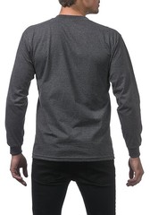 Pro Club Men’s 3-Pack Heavyweight Cotton Long Sleeve Crew Neck T-Shirt