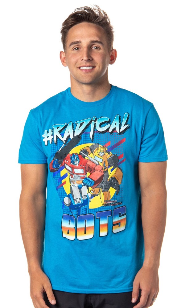 Transformers Men’s #Radical Bots More Then Meets The Eye Graphic T-Shirt