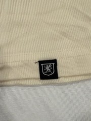 Stacy Adams Shirt Mens 2XL Cream Beige Ribbed Knit Short Sleeve Crewneck Casual