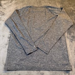 Nike Swim Dri-FIT Mens Medium Grey Heather Long Sleeve Rash Guard UPF 40+ Shirt