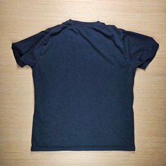 Uniqlo Supima Cotton T-Shirt Men L Navy Blue Short Sleeve Crew Plain Minimal