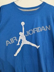 Jordan Men’s XXL Blue Jumpman Logo Graphic Print Crew Neck Short Sleeve T-Shirt