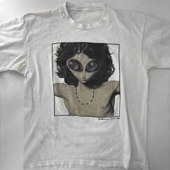 Vintage 90s 1996 Alien Jim Morrison Lizard King Parody Tshirt XL Single Stitch