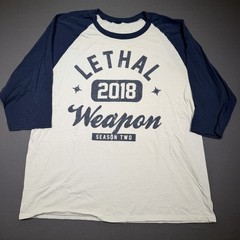 Lethal Weapon Cast And Crew Shirt Men’s Large Season 2 White Blue