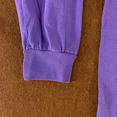 Comfort Colors Mens Medium Purple Heavyweight Long Sleeve Crew Neck T-Shirt New
