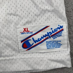 Vintage Champion Football Jersey Mens XL White Mesh USA Made #51 Dean 80s/90s