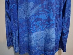 Realtree Fishing Shirt Men’s XL Blue Aquatic Nautical Coastal Summer lightweight