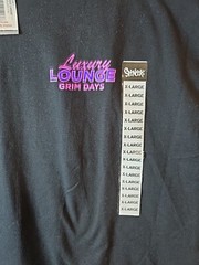 Grim Days Luxury Lounge Men’s Black T-shirt Size XL NWT