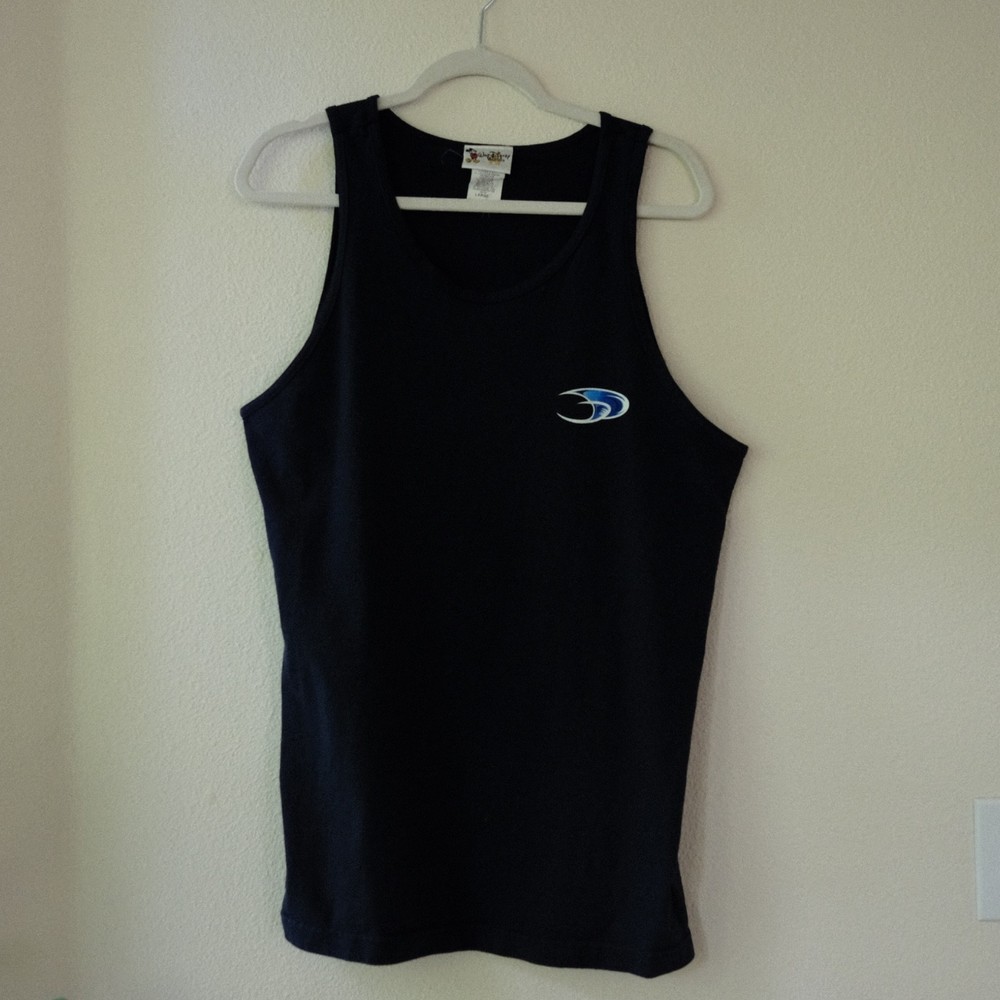 Vintage Disney Typhoon Lagoon Tank Top Mens Large Black Water Park Est 1989 WDW